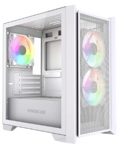 Купить Корпус PowerCase Alisio Micro Z3W ARGB V2 [CAMZW-A3-V2] белый в Техноленде