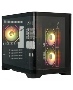 Купить Корпус 1STPLAYER UVIEW UV6 ARGB [UV6-BK-2FC7R-1FC7] черный в Техноленде