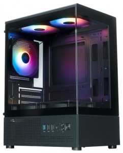 Купить Корпус XASTRA Q300M 5FRGB [Q300M-5FC12F] черный в Техноленде