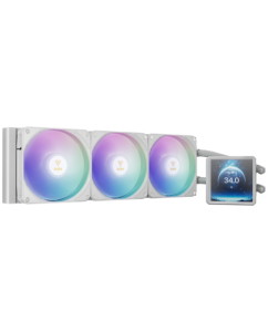 Купить Система охлаждения GAMDIAS AURA GL360 LCD  белая в Техноленде