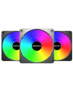 Купить Комплект реверсных вентиляторов Montech GF120R V2 ARGB  черный в Техноленде