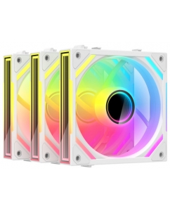 Купить Комплект реверсных вентиляторов XASTRA FS120W ARGB reverse [FS120-3WA-SRX-GL] белый в Техноленде
