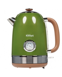 Купить Электрочайник Kitfort KT-6110 зеленый в Техноленде