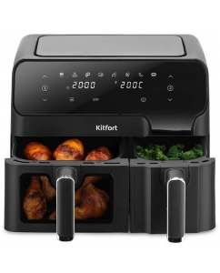 Купить Аэрогриль Kitfort КТ-8148 черный в Техноленде