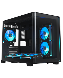 Купить Корпус XASTRA QR600M [QR600M-6FM12A-C10-UC-L] черный в Техноленде