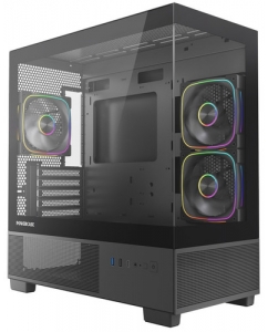 Купить Корпус PowerCase Vision Micro S4B [CVMMSHB-A3] черный в Техноленде