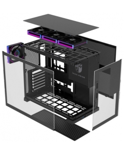 Купить Корпус Iron Pride INVADER Q7 [Q7Black+4xFX5] черный в Техноленде