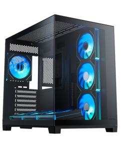 Купить Корпус XASTRA QW500 [QW500-7FM12A-C10-UC] черный в Техноленде