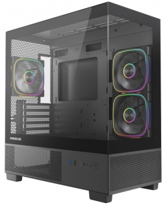 Купить Корпус Powercase Vision Micro S3B [CVMMSB-A3] черный в Техноленде