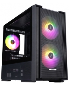 Купить Корпус 1STPLAYER AU6 ARGB [AU6-BK-2FA7-14-2FA7R-1FA7] черный в Техноленде