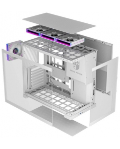 Купить Корпус Iron Pride INVADER Q7 [Q7White+4xFX5] белый в Техноленде
