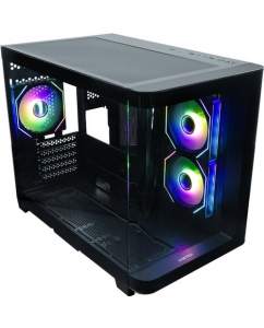 Купить Корпус XASTRA QR500M ARGB [QR500M-3FM12A-C10-UC] черный в Техноленде