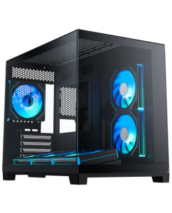 Купить Корпус XASTRA QW500M [QW500M-6FM12A-C10-UC] черный в Техноленде
