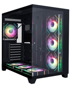 Купить Корпус 1STPLAYER MEGAVIEW MV8-TP ARGB [MV8-TP-BK-6FC7R-1FC7-HUB2] черный в Техноленде