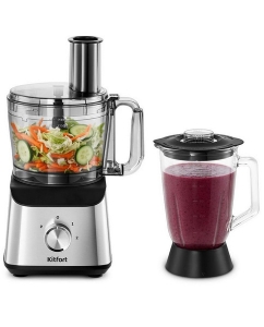 Купить Кухонный комбайн Kitfort КТ-3573 серебристый в Техноленде