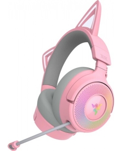 Купить Беспроводные/проводные наушники Razer Kraken Kitty V3 Pro розовый 2025 в Техноленде