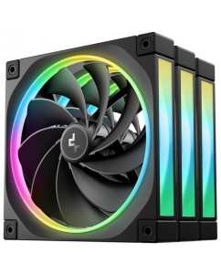 Купить Комплект реверсных вентиляторов DEEPCOOL FL14R [R-FL14R-BKAPN3-G] черный в Техноленде