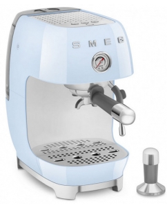 Купить Кофеварка рожковая Smeg ECF03PBEU голубой в Техноленде