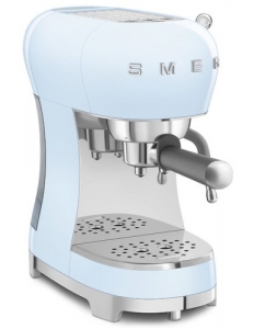 Купить Кофеварка рожковая Smeg ECF02PBEU голубой в Техноленде