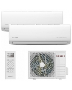 Купить Кондиционер настенный мультисплит-система Pioneer KFRI20FW/KFRI20FW/2MSHD14F белый в Техноленде