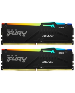 Купить Оперативная память Kingston FURY Beast Black RGB [KF564C32BBEAK2-32] 32 ГБ в Техноленде