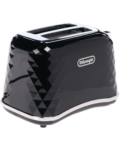 Купить Тостер DeLonghi CTJ 2103.BK черный 900 Вт, тостов - 2, подогрев, размораживание, решетка для подогрева булочек, поддон для крошек в Техноленде