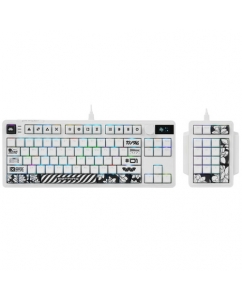 Купить Клавиатура  проводная Дарк Проджект KD87A+Numpad цвет белый в Техноленде