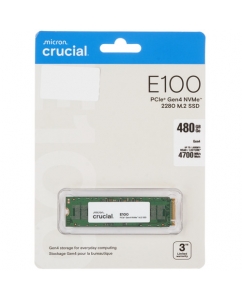 Купить 480 ГБ M.2 NVMe накопитель Crucial E100 [CT480E100SSD8] в Техноленде