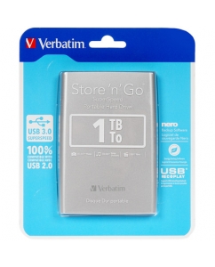 Купить 1 ТБ Внешний HDD Verbatim Store 'n' Go в Техноленде
